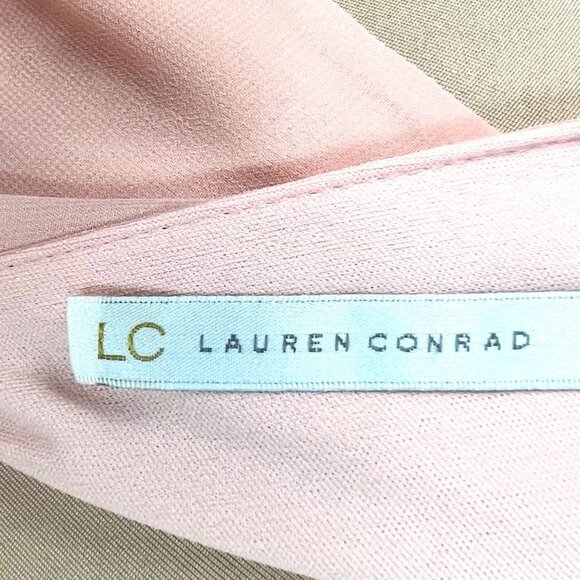 Lauren Conrad Dye Dipped Chiffon Maxi Dress 4 Flowy Beach Boho Vacay Resort Soft - Picture 8 of 12